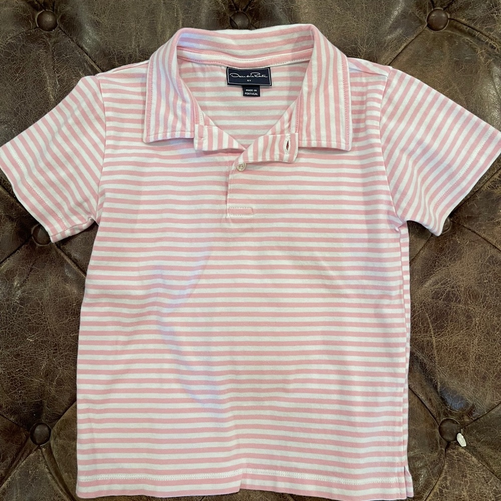 Kids Striped Oscar De La Renta Polo